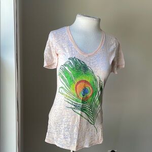 Vibrant Pink Graphic Fitted Tee